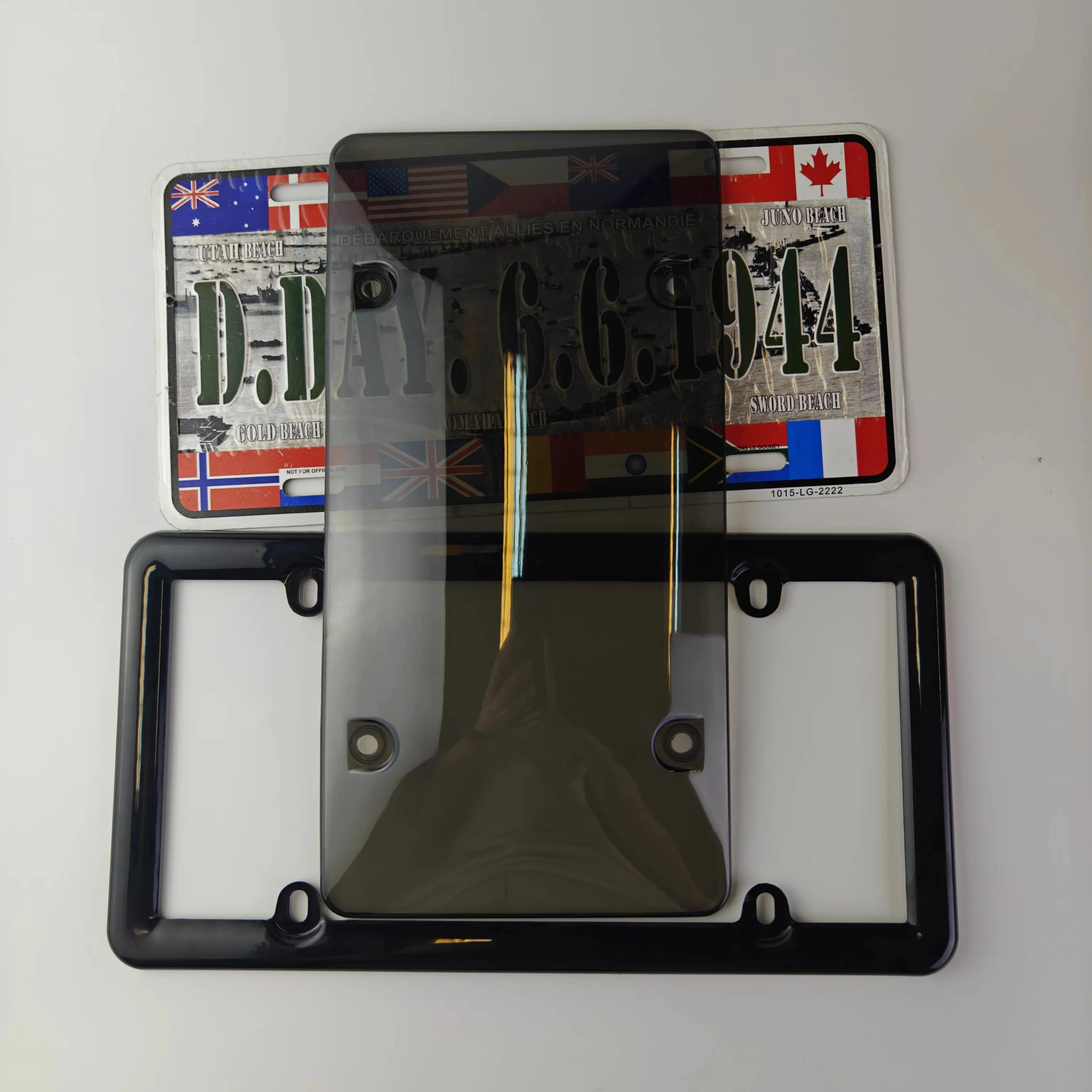 Transparent Pe Plastic License Plate Protective Cover Car Number Plate