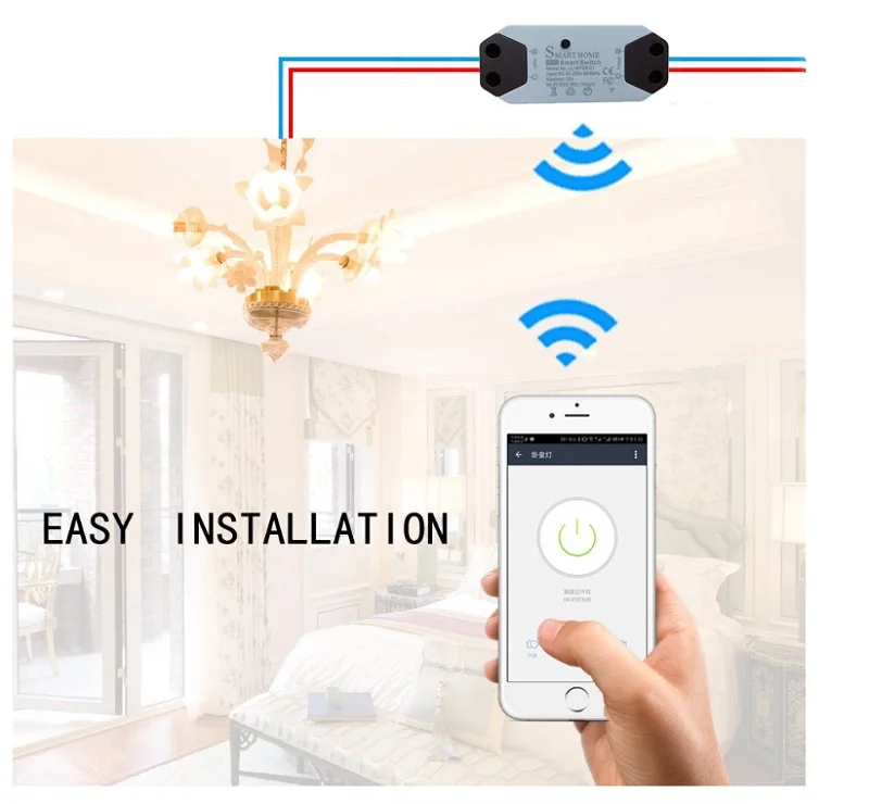 Tuya App Remote Control Mini Smart Switch Relay Modul With Wi-Fi For Amazon Alexa Google Home With Ce Rohs