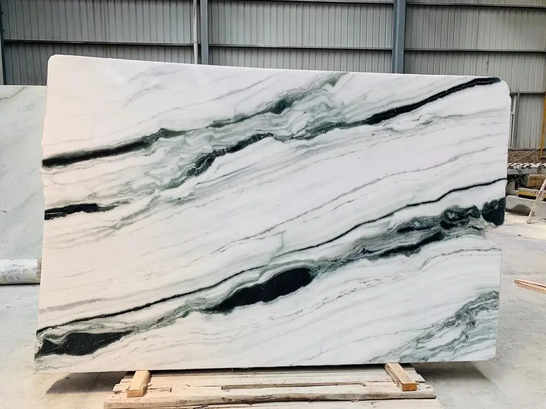 中国热销熊猫白色大理石板瓷砖步骤墙砖地砖