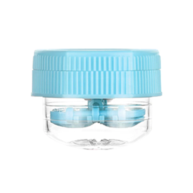 
New design contact lenses cleaner manual cup style contact lenses cleaner with hand colorful eyewear accessories Wholesale yh07 
