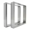 Factory Directly Price Brushed Square Stainless Steel Coffee Bench Table legs Dining Table Base