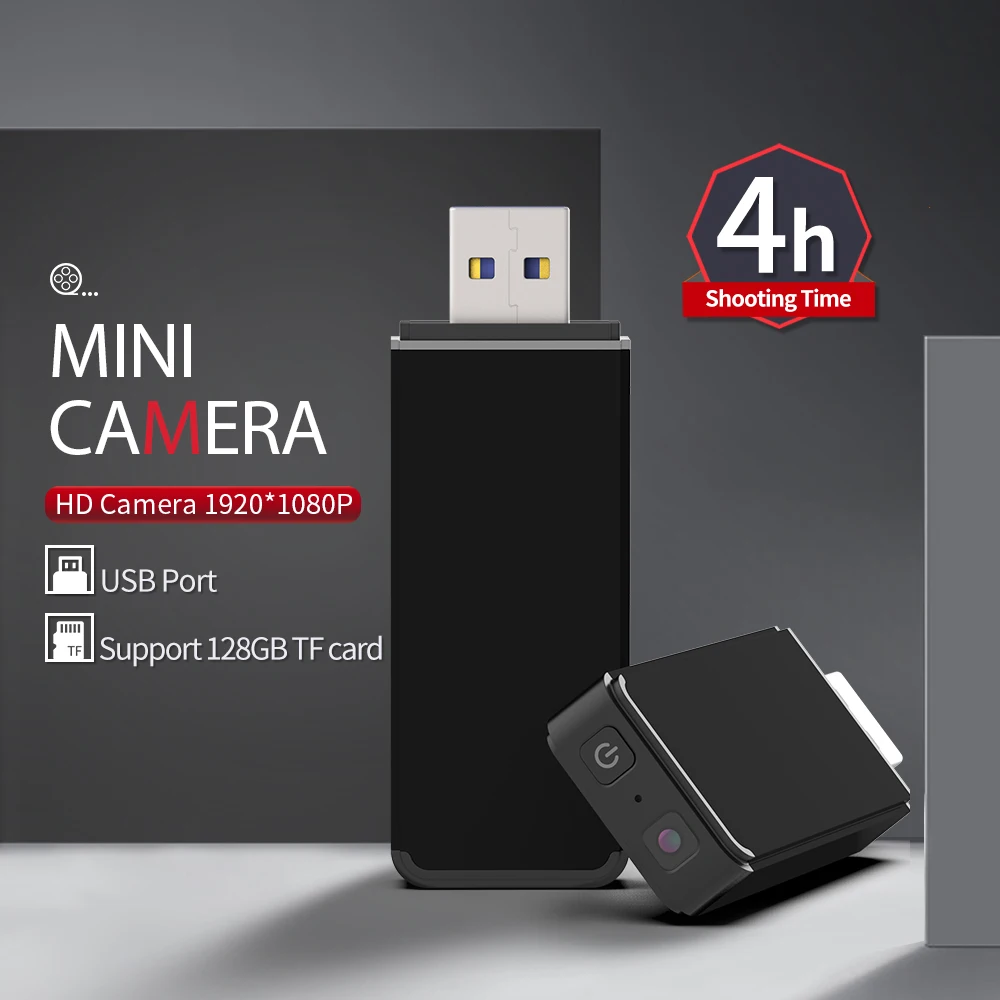 Mini hidden camera with USB flash drive