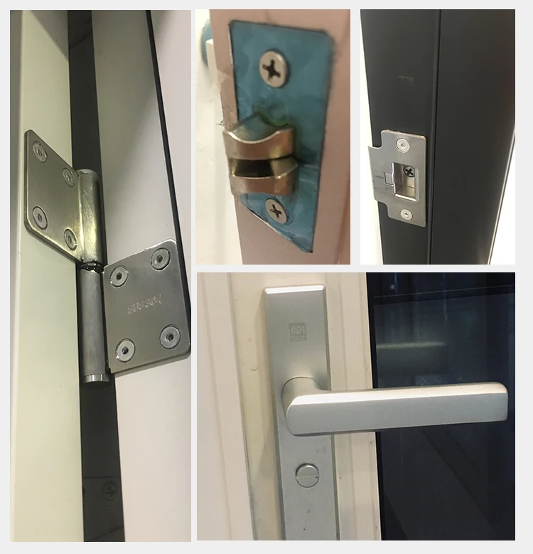 高品质的古典设计铝双单开门厕所天井门