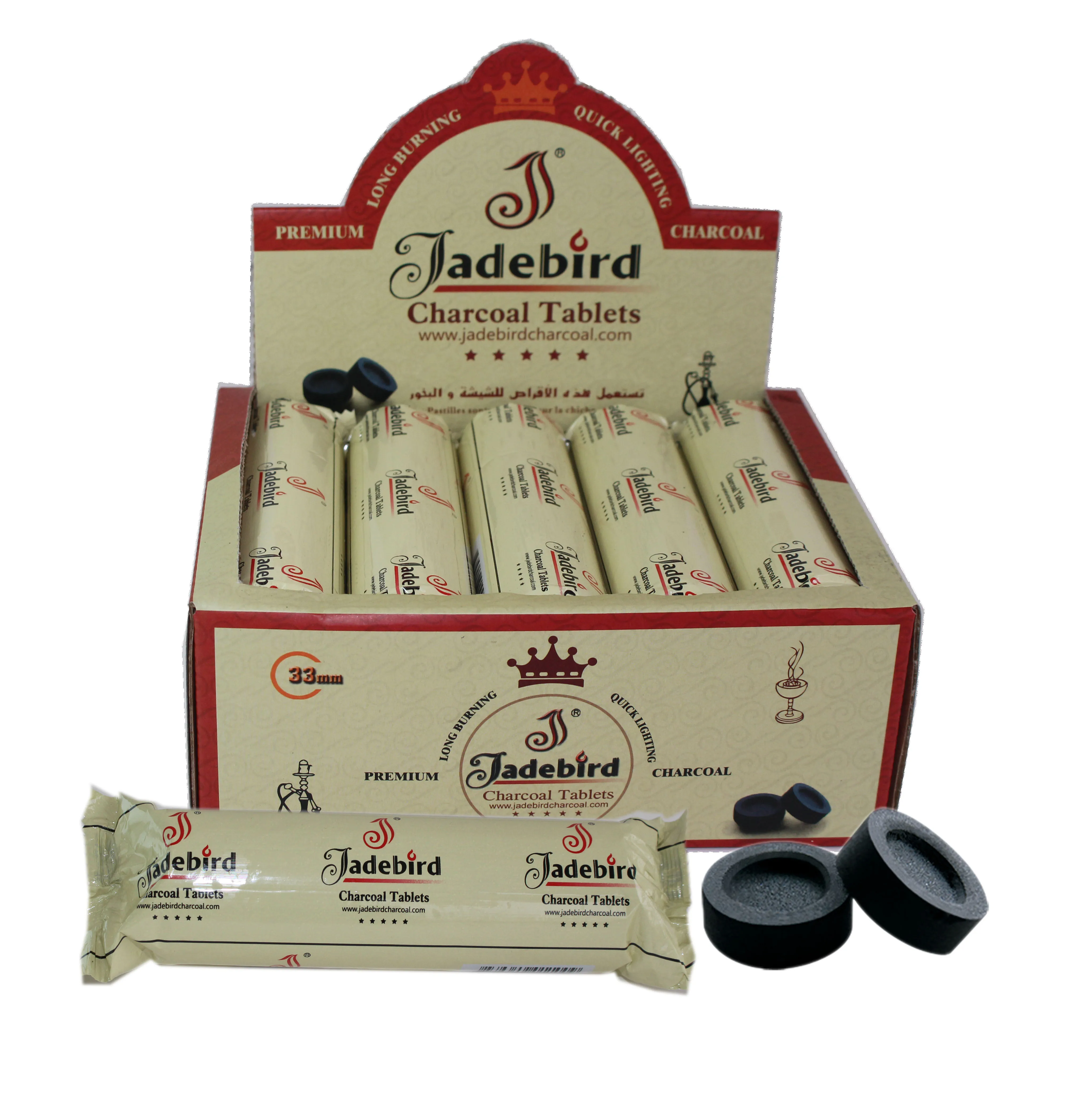 Jb 33mm Incense Coal Disks Quick Lighting Charcoal Tablets For Shisha Hookah Greek Church Coal