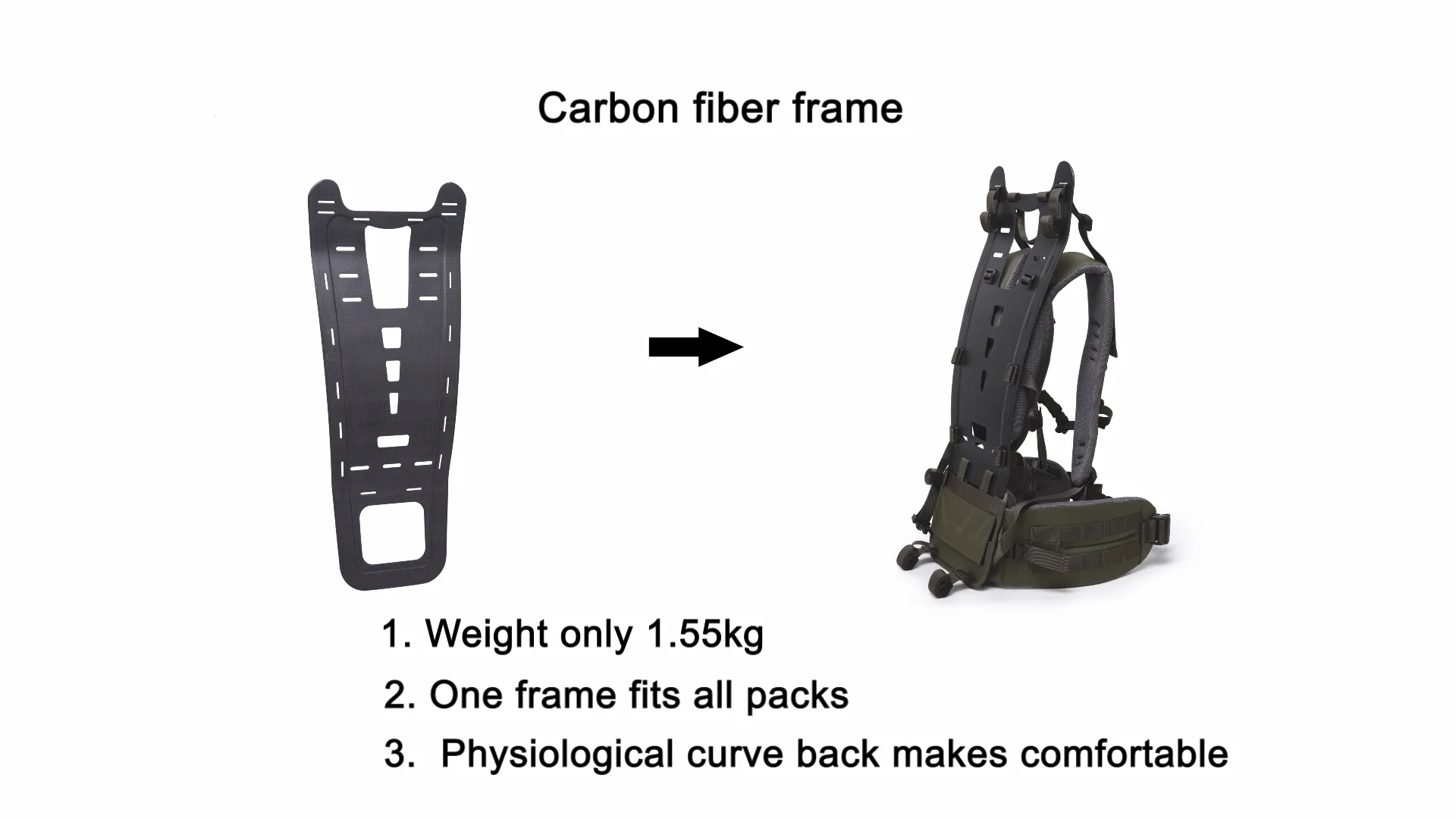 carbon fiber pack frame