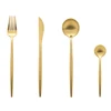 Luxury flatware stainless steel silver/black/gold matt cutlery set for wedding