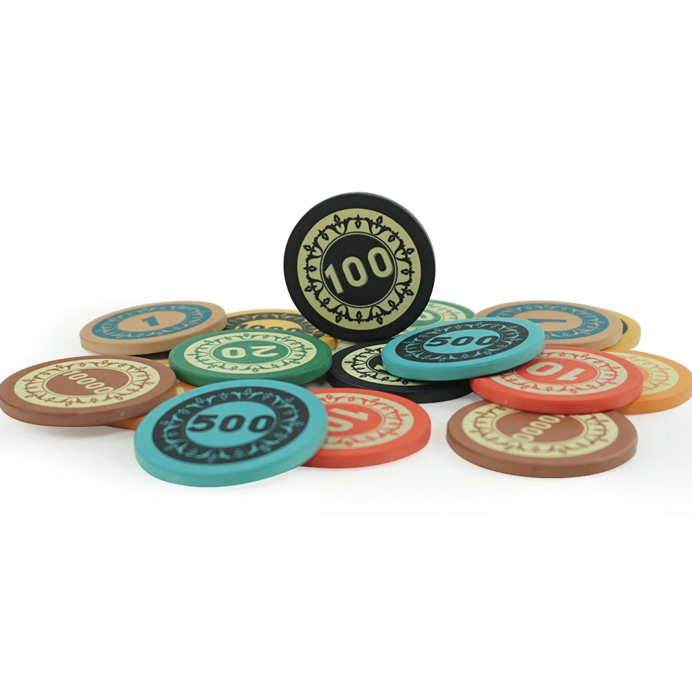 Elk Ontwerp Kan Doen Professionele Casino Poker Chips Keramische Bloem Met Waarde Van Poker Chip