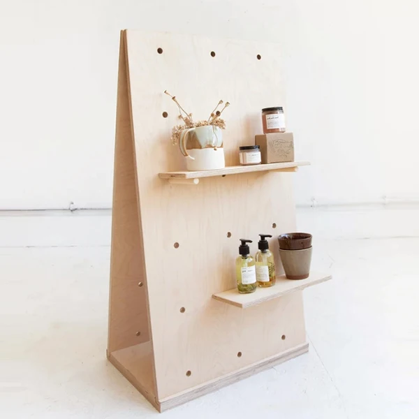 高品质家居装饰展示架木制钉板批发定制钉板展示架