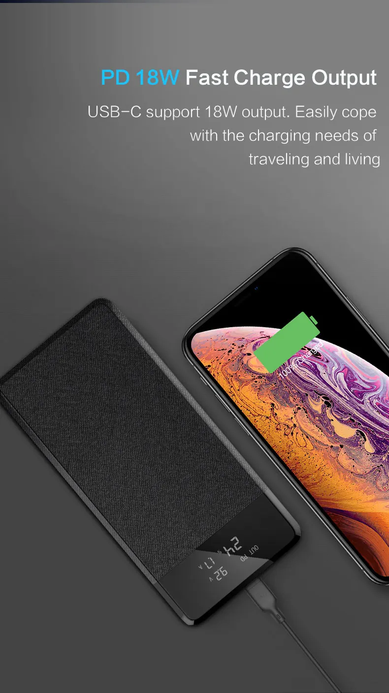 18w Battery Bank Shell Kit Fast Charging Powerbank Diy Cover Module