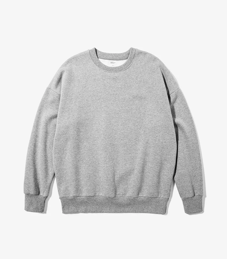 misani超大定制运动衫徽标圆领男装空白羊毛套头毛衣运动衫印花卫衣