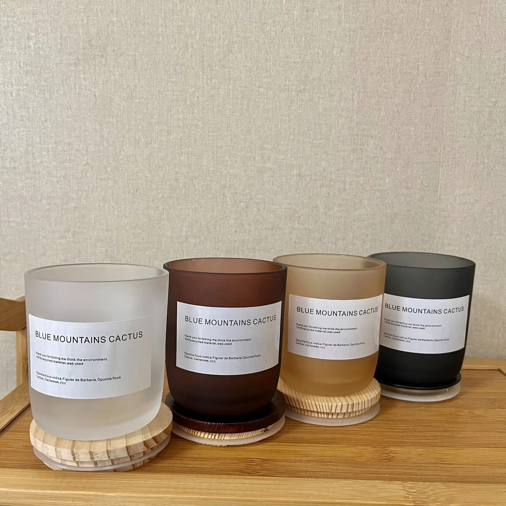 Wholesale Customized Luxury Frosted Empty Glass Candle Jars For Candle ...