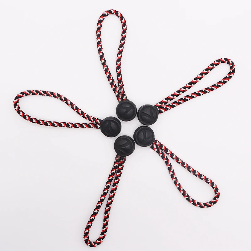 Round Zipper Pull With Soft Designable Rope With Various Color Rope