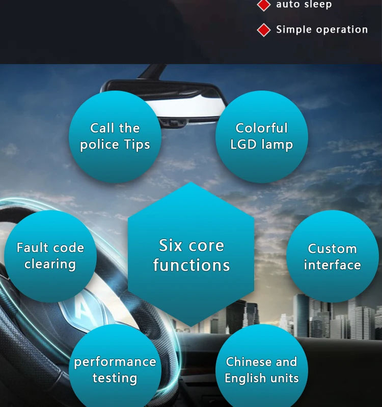 Navihua Obdx1 Car Smart Upgrade X1 Multifunction Digital Gaugge Meter