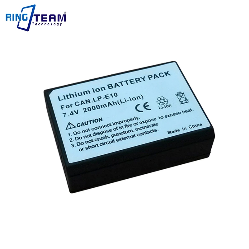 For Canon EOS Rebel T3 T5 T61100D 1200D 1300D EOS  Kiss X50 Camera  7.4V Rechargeable  Battery LPE10  E10  LP-E10 supplier