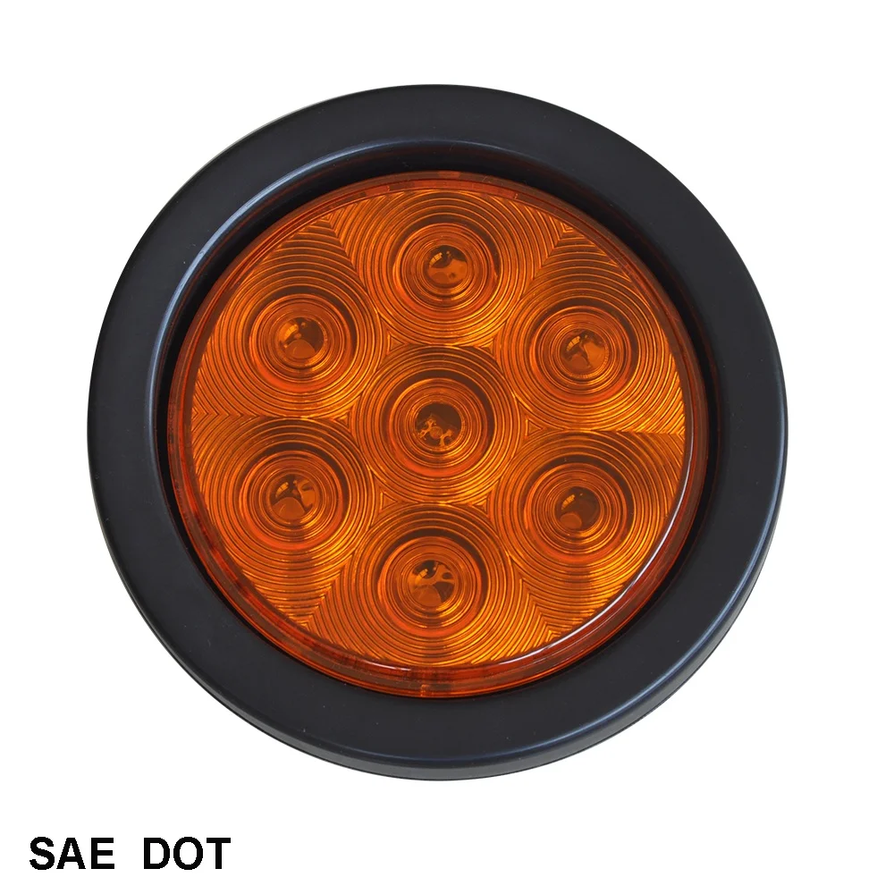 12V 4 inch round LED STT lamp trailer DOT SAE