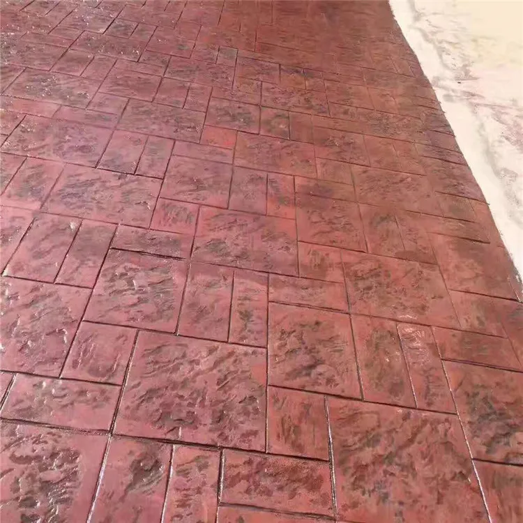 Ashlar Flexible Concrete Stamping Floor Imprinted Texturing Stamps Mats