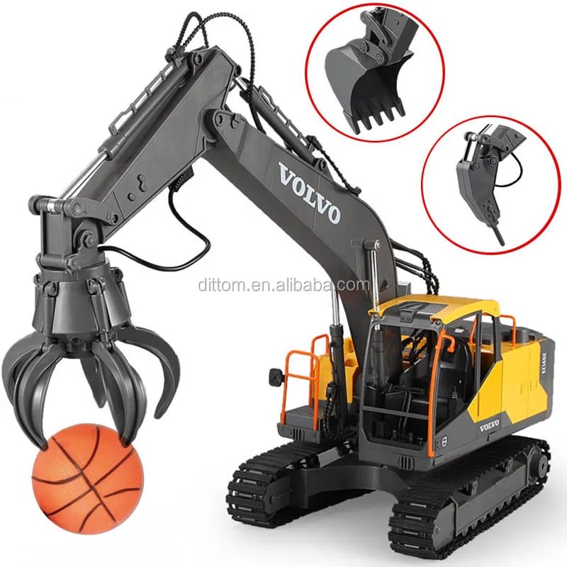 Source Volvo E568-003 Rc Excavator Double Eagle 2.4G 1:16スケール