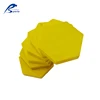 Wooden Geometry Toys 50pcs 10 Colors Wooden Hexagon Shape Blocks