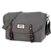 Manjianghong new canvas single-shoulder cross-body bag casual men's horizontal style messenger bag large capacity briefcase