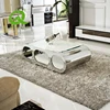 Living room furniture tempered glass top modern design new tea table