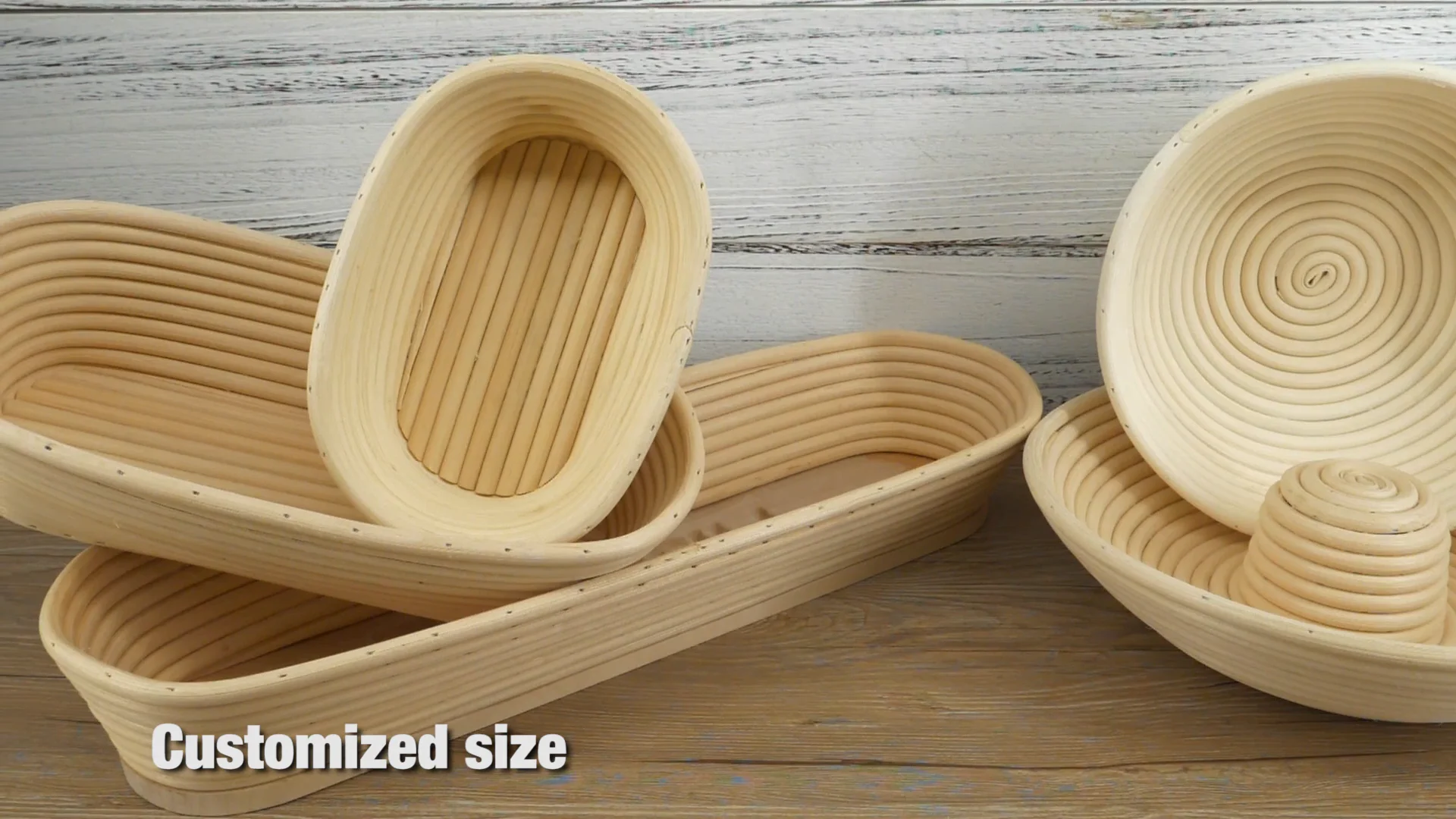 1 Sets Ovale Vorm Proofing Mand Brood Fermentatie Proofing Mand Rotan Zuurdesem Container Met Stof Liner Cover Voor Het Bakken Van Brood Bakkers