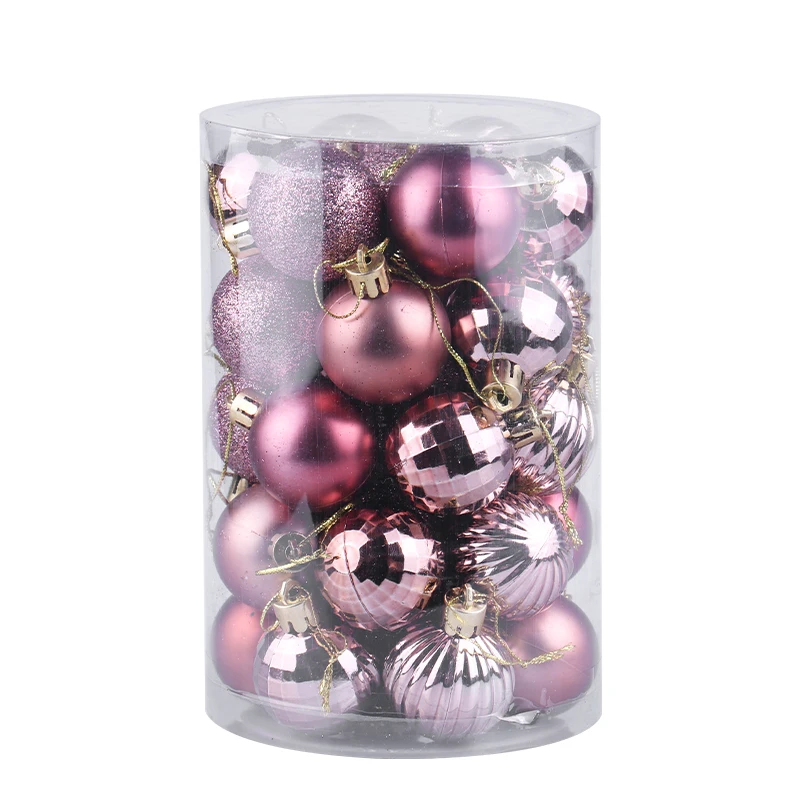 Hot Sale Christmas Ball Decoration Shiny Matte Glitter Christmas Ball Ornament Xmas Ball Ornament