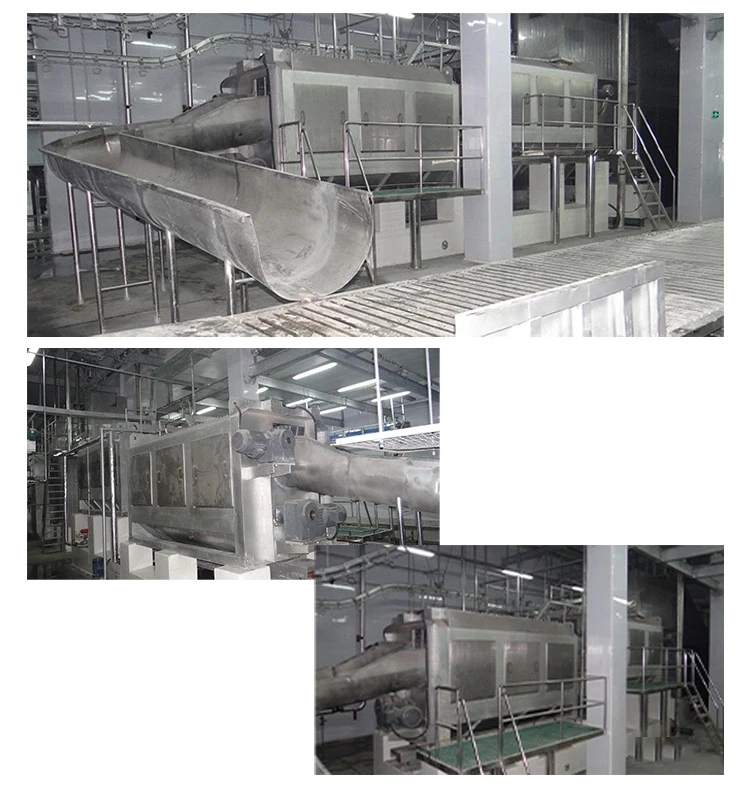 Spiral pig hair removal machine for pig slaughtering line equipment in slaughterhouses
