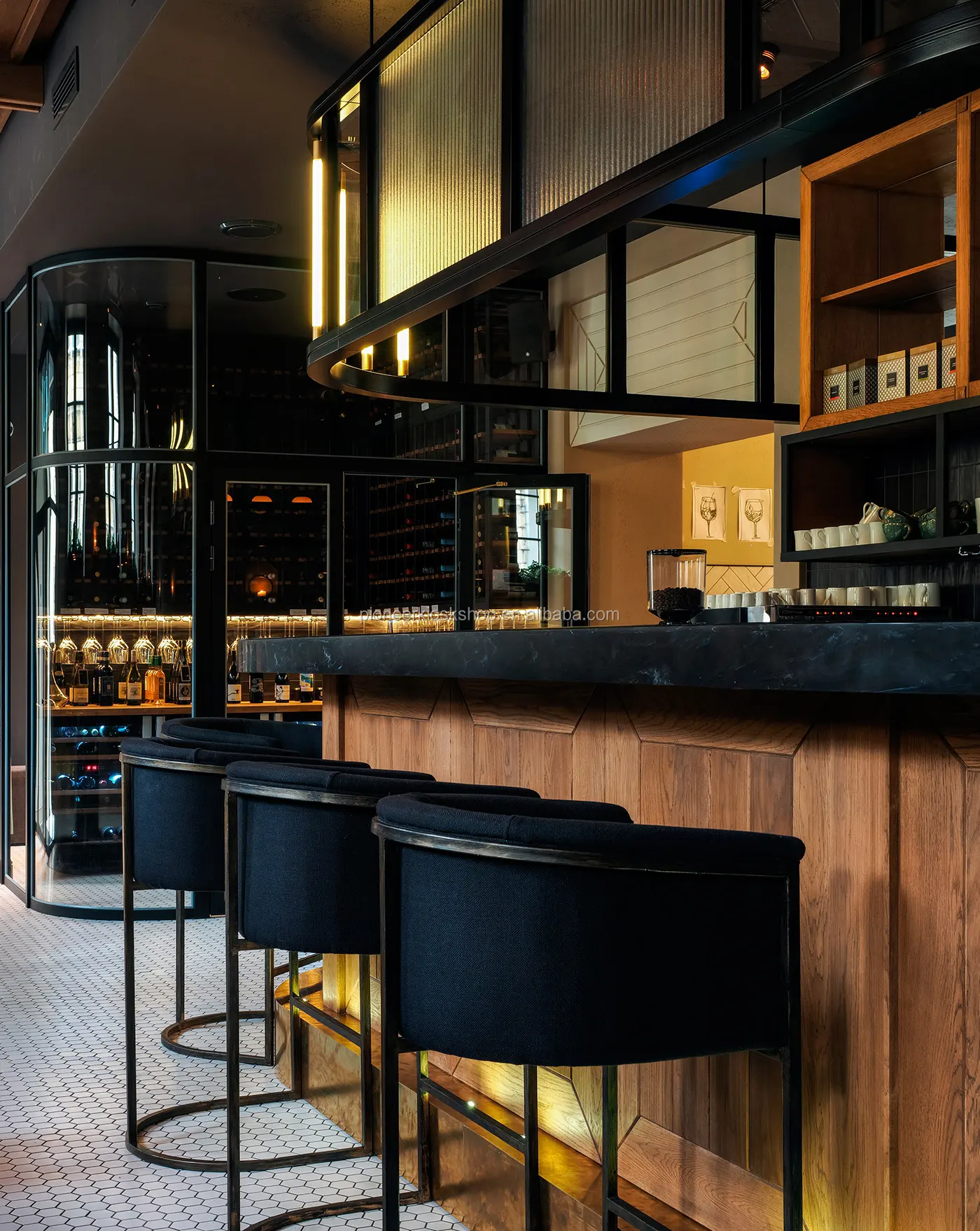 Customized Restaurant Bar Counter Design - Cafe Furniture Factory