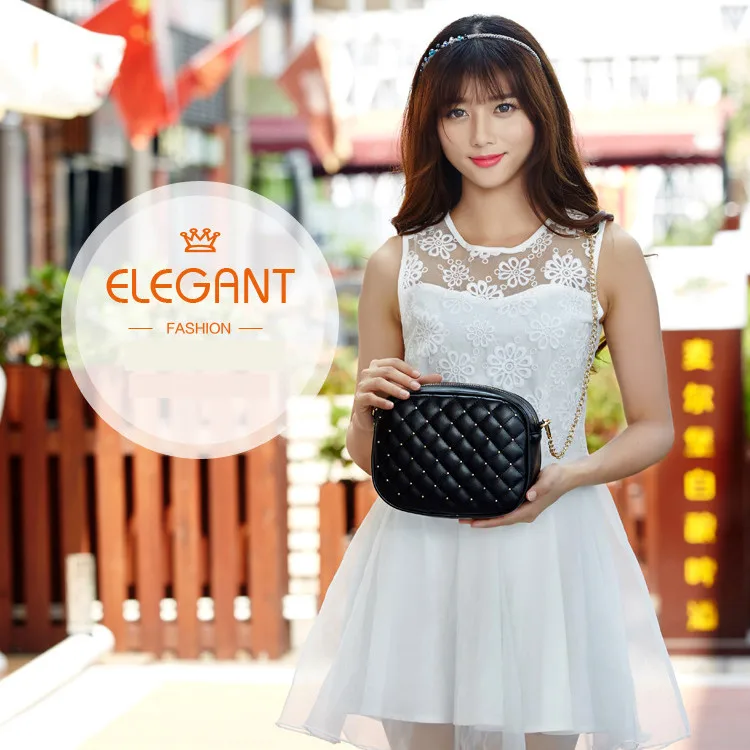 High quality PU Leather women le boy bag, Fashionable Lady's hand bag