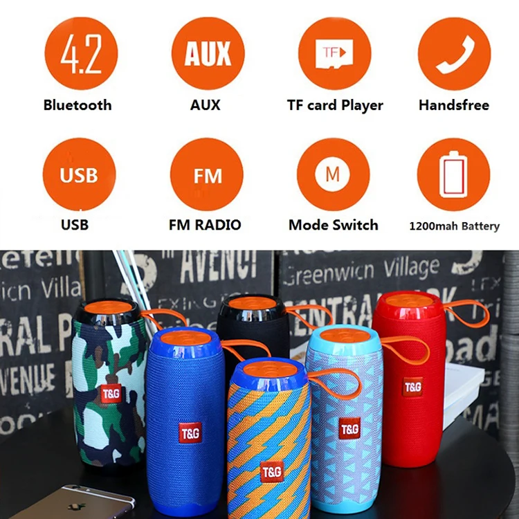 10W Portable Column Wireless Bluetooth Speakers Acoustic Column Outdoor boombox FM USB TF Music Speaker Subwoofer - ANKUX.COM