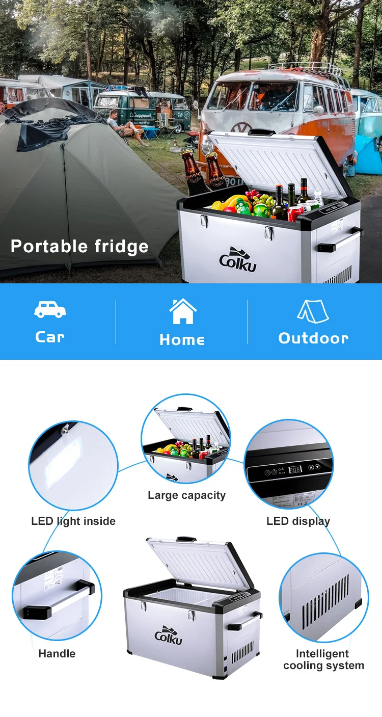 DC solar power mobile refrigerators personal appliances 12V retro fridge cosmetic mini freezers home small refrigerator