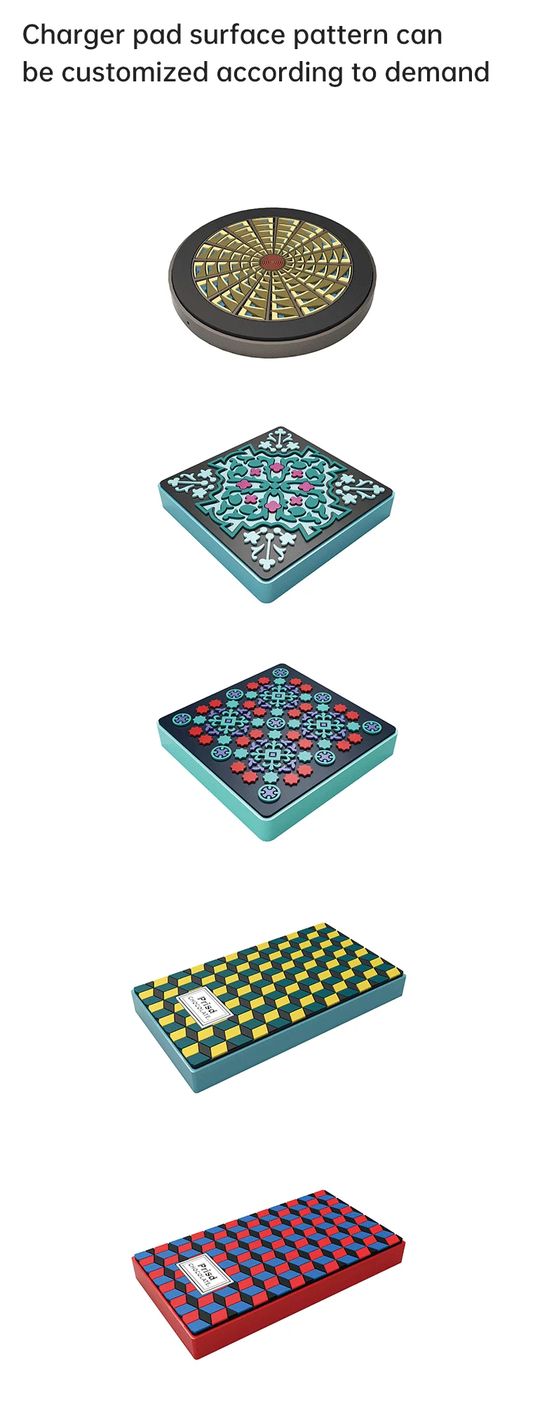2020 new design Mini Portable aluminium alloy painting 6000mah Wireless charger customized silicone surface design for samsung - ANKUX.COM