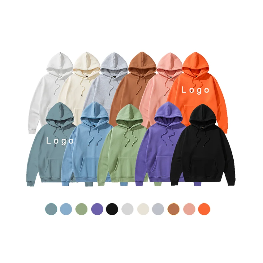 

Costom Many Colors Logo Oversize Pullover Plain Blank Hoodies Sweatshirt Hoodies For Men, Black