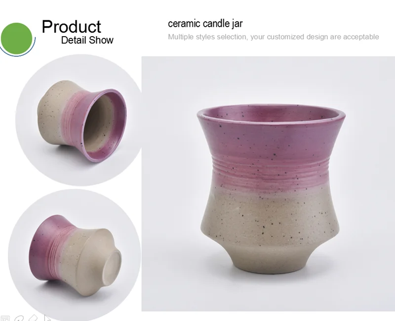 brush painting ceramic candle jar