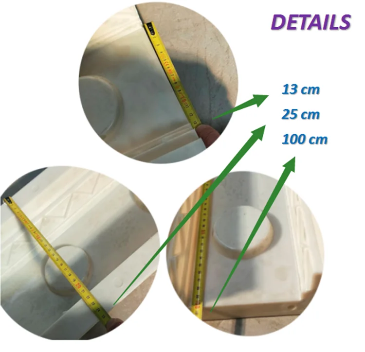 ABS plastic precast concrete handrail mold