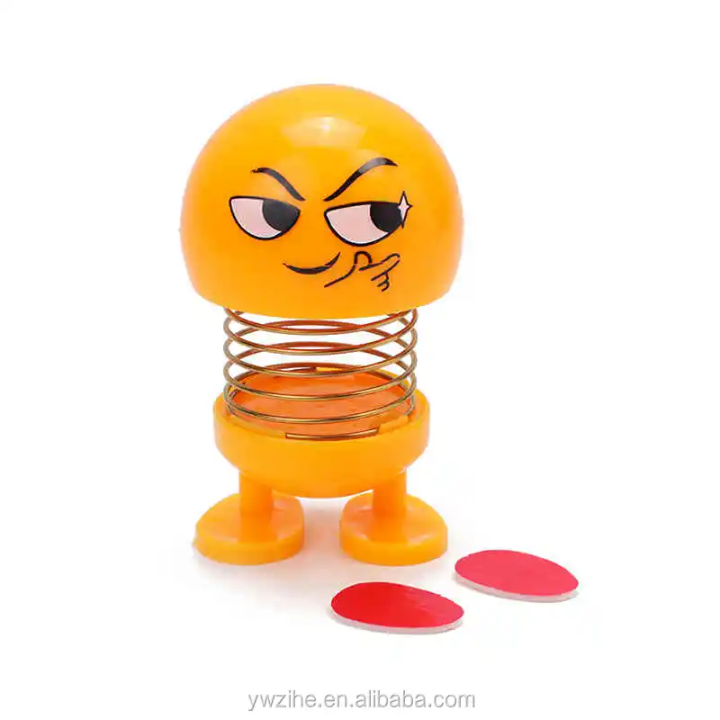 New Shaking Head Toy Car Accessories Doll Cute Cartoon Funny Expression