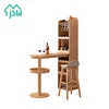 Customized Wholesale Mini Home Living Room High Wooden Bar Table Set With Chairs