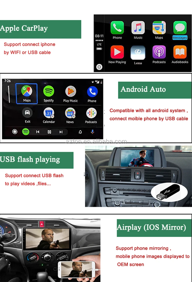 Dashboard Retrofit Wireless Carplay For Lexus Rx 450h/350/ 330/300/200t
