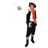 Halloween Party Man Costume Pirates Of The Caribbean Clothes Skeleton Pirate Suit M-0023