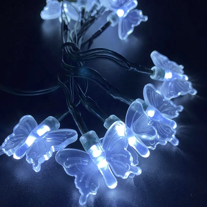 Battery Powered LED Butterfly String light White LED Spring Style Party Decorative Light-up String Lights For Home Decoration