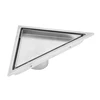 Bathroom floor smart drain stainless steel floor trap drains triangle drain