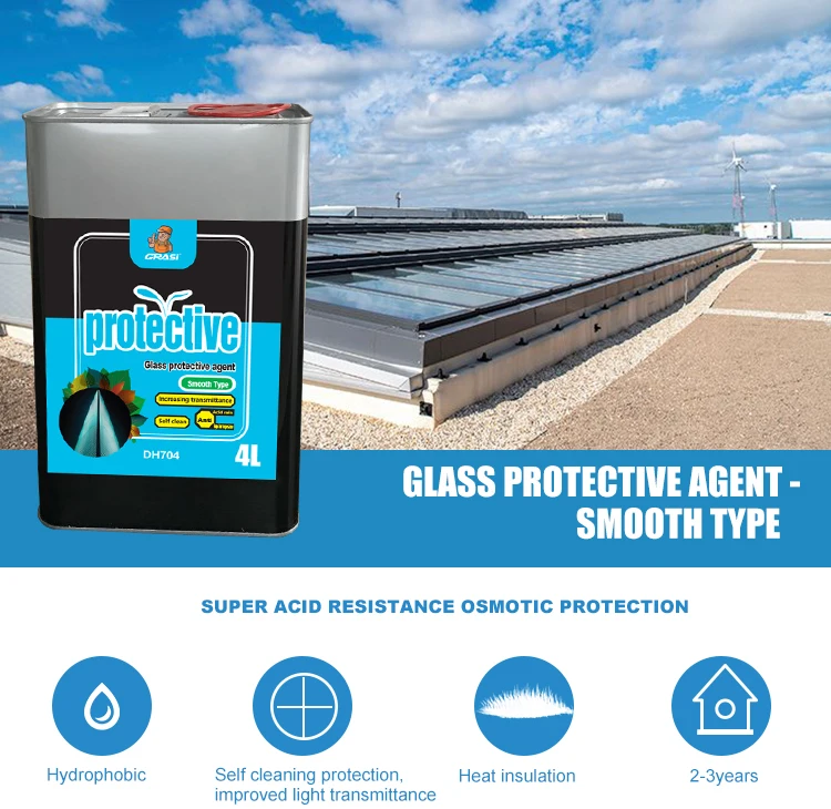 Dh704 Shower Glass Self Cleaning Nano Super Hydrophobic Liquid Silicone