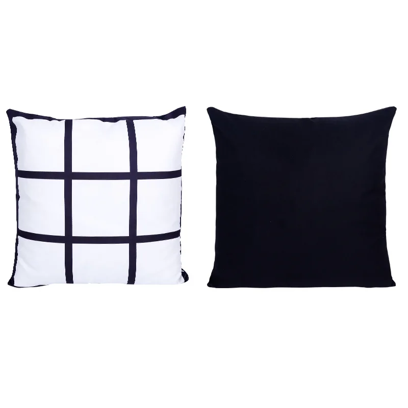 Sublimation Blanks 9 Panel Pillow Case Wholesale 18x18inches Pillow