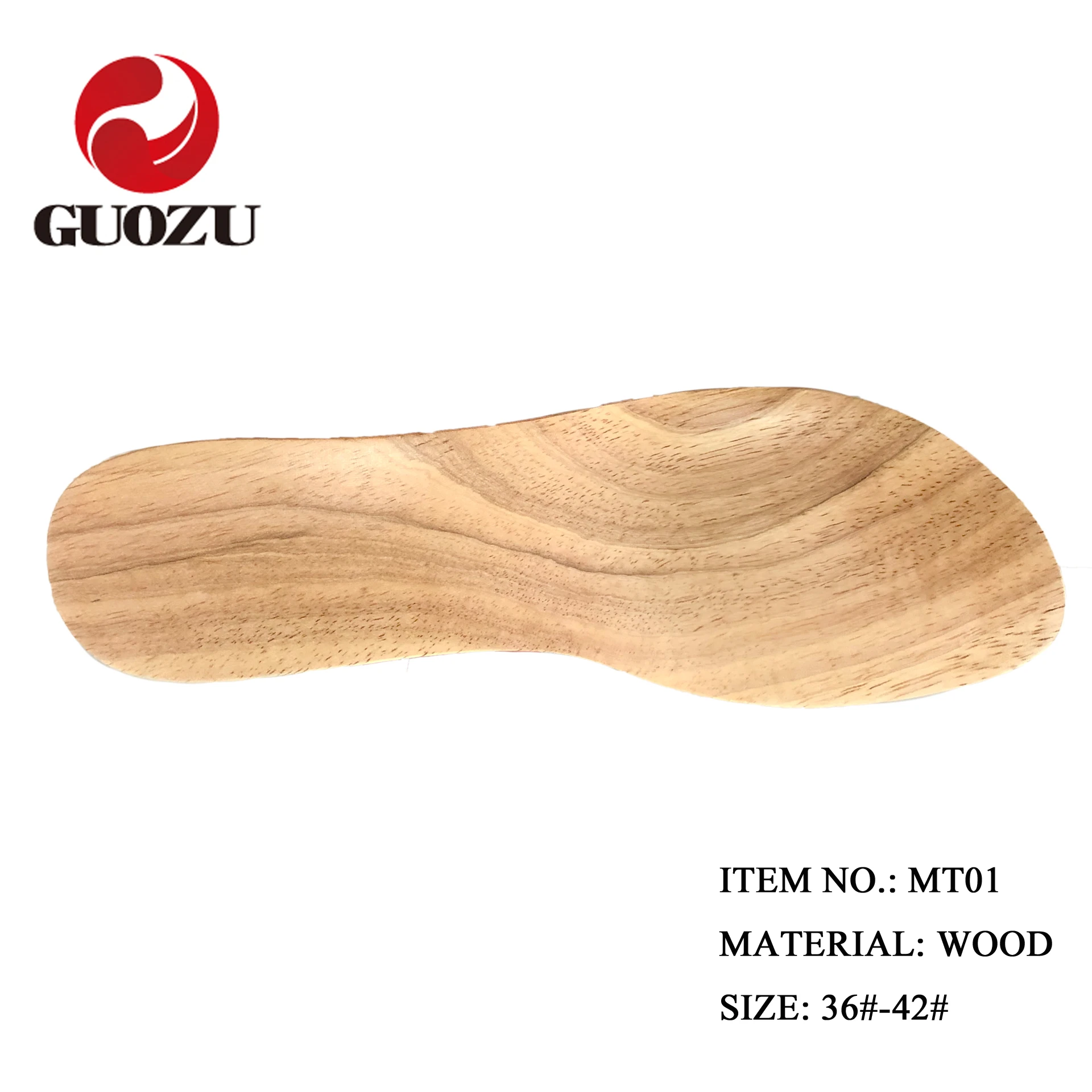 Elegant Wood Shoe Sole Women's Outsoles With Rubber Bottom For Sandals