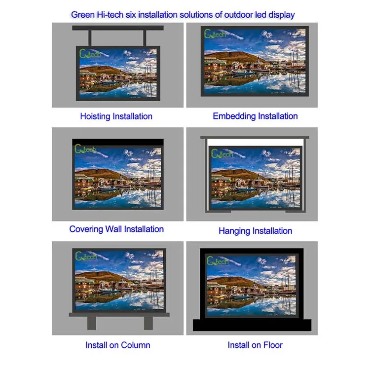 P4 P5 P6 P8 P10 4K HD Video Wall Board Price Advertising SMD Outdoor Advertising LED Display Screen