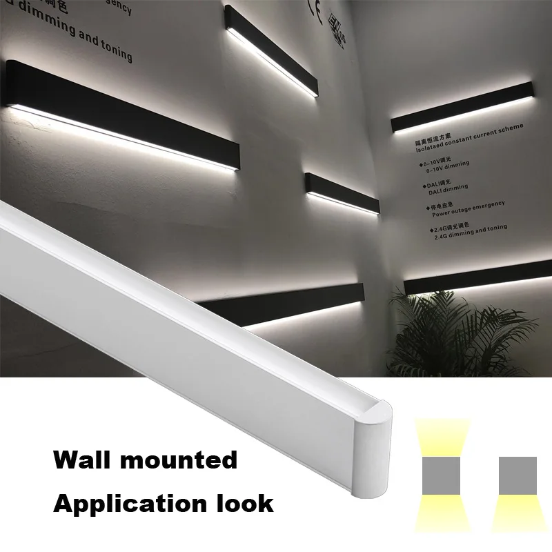 wall mounted and suspended 1.2m 40W Up-Down LED Linear Wall Light Pendant Fixture 2285 type for Hotel and commercial using