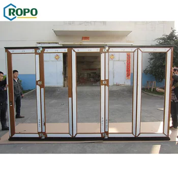 double upvc glaze back pvc accordion door price