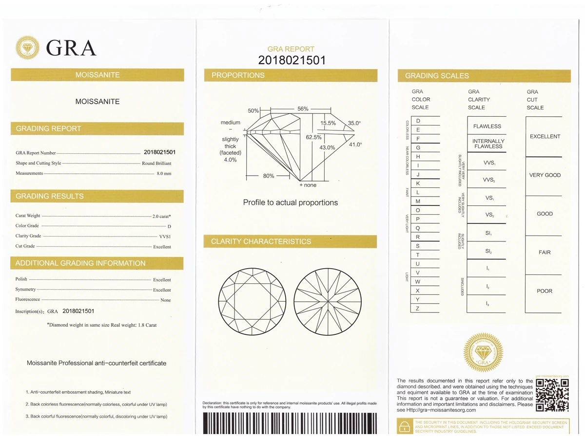 Lab Grown Moissanite Gra Certificate Marquise Cut 10x5mm 1carat Vvs ...