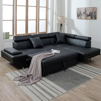 Wholesale Pu Leather Corner Sofa R Shape Amazon Living ...