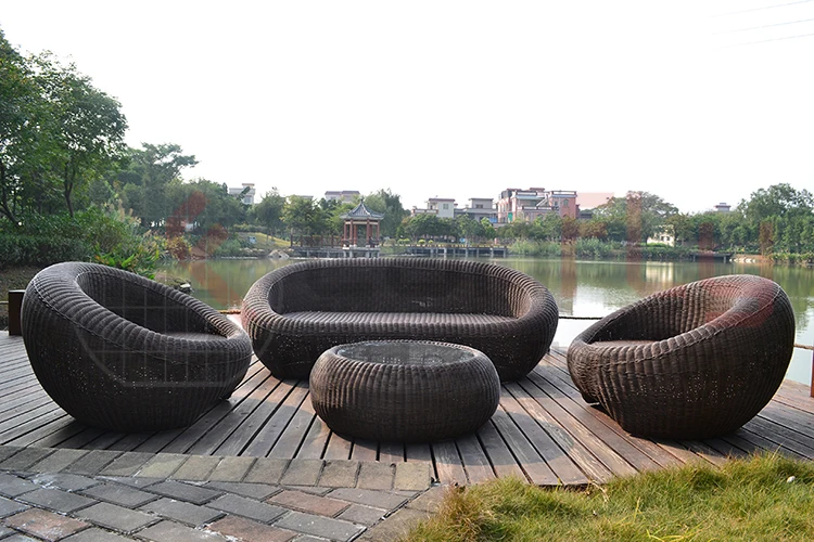 Luxury Garden Furniture Rattan Outdoor Sofa